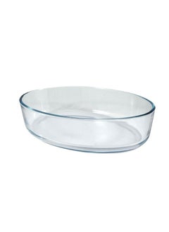 Homemaker Premium Turkish-Made Oval Glass Baking Dish – 1.6L Capacity, 26x18cm, 6cm Height – Clear, Oven-Safe & Elegant Design  - Image 2