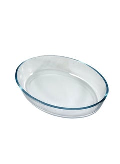 Homemaker Premium Turkish-Made Oval Glass Baking Dish – 1.6L Capacity, 26x18cm, 6cm Height – Clear, Oven-Safe & Elegant Design  - Image 1
