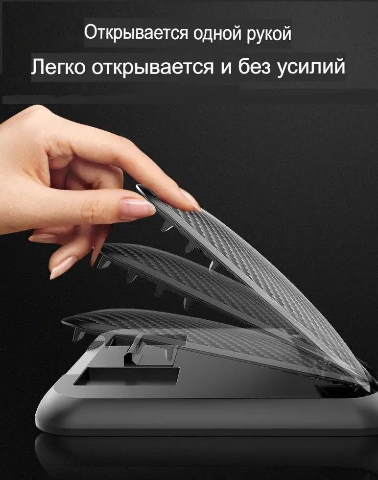 Silicone car mobile phone bracket car central control instrument panel paste adsorption anti-slip mat sunshade universal AR navigation seat Black - Image 4