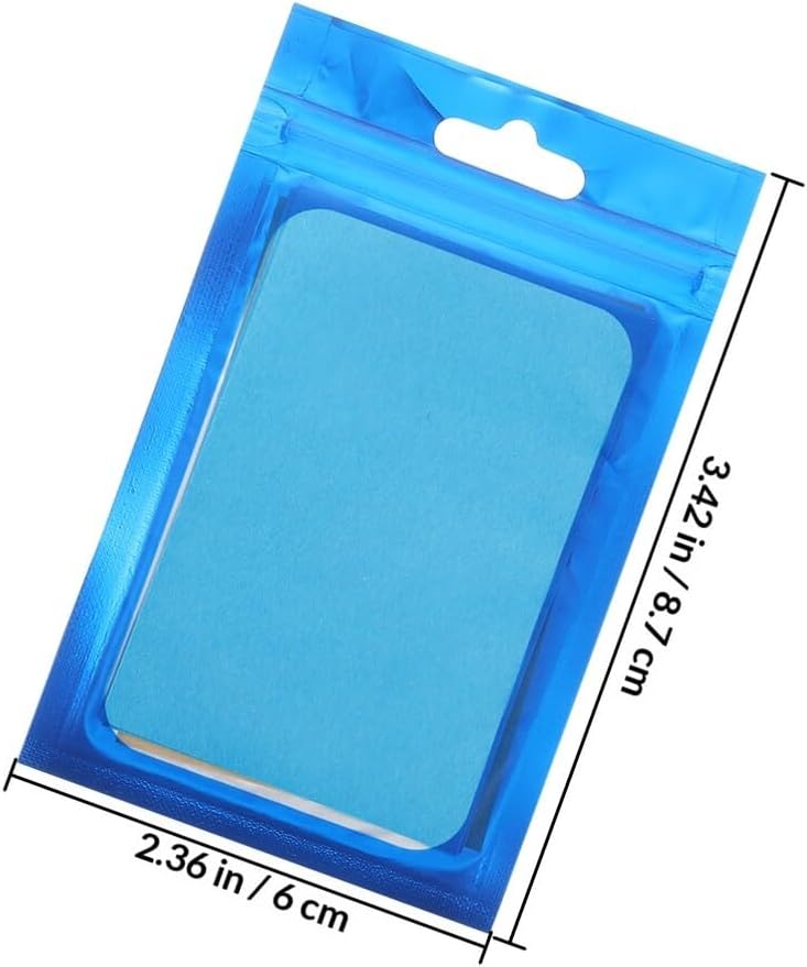 Cabilock 10 Bags Dark Blue Film Oil Blotting Sheets for Face Oil Absorbing Paper for Oily Skin Facial Blotting Powder Control Sheets Summer Use - Image 2