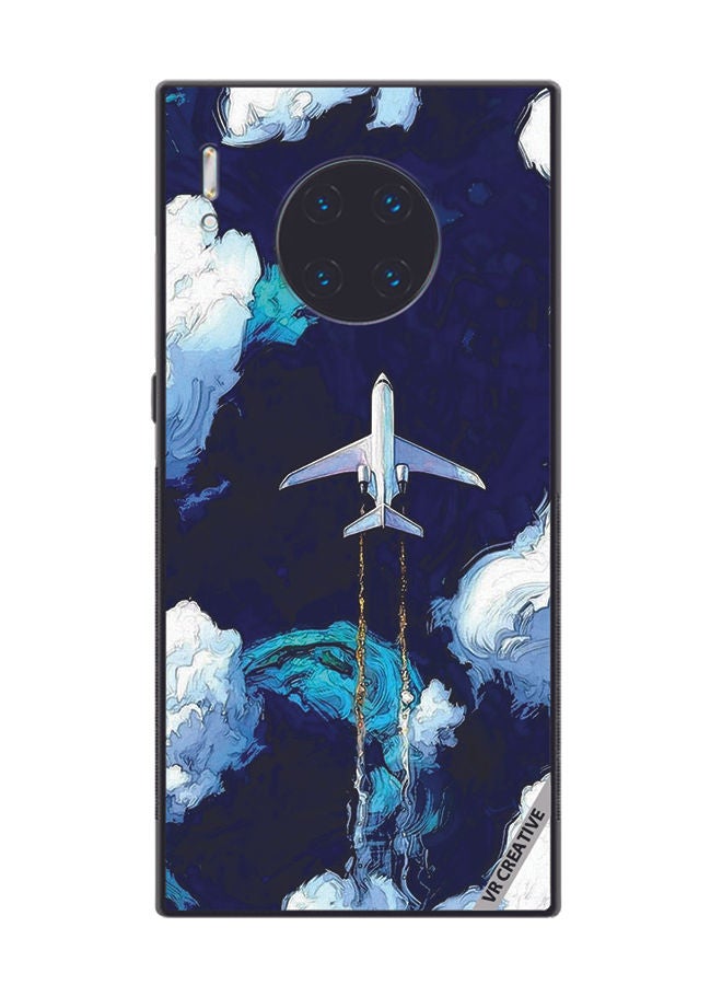 VR CREATIVE Protective Case Cover For Huawei Mate 30 Pro Aeroplan Design Multicolour - Image 1