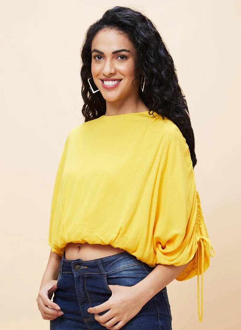 جلو باص بلوزة نسائية بأكمام طويلة