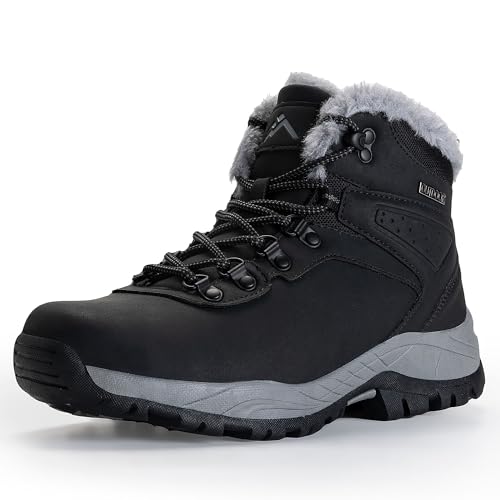 CC-Los Women's Lightweight Waterproof Winter Boots | Urban Hiker Snow Bootie | Black Size 9.5 - Image 1