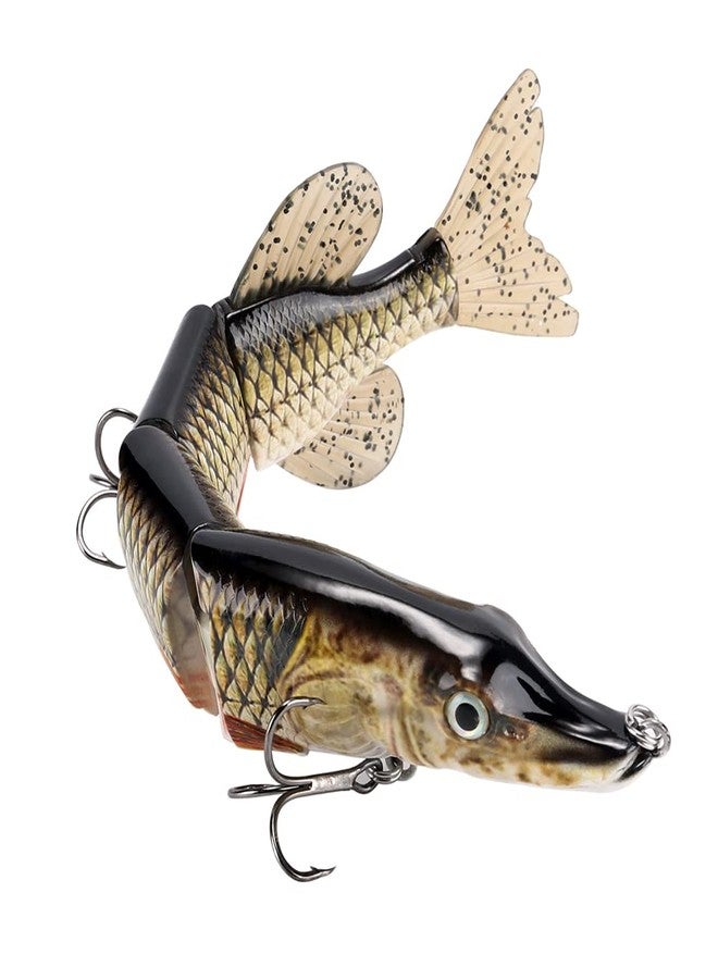 PDXGGB 10in Large Topwater Multi Jointed Fishing Lures Bait,4 Segment Big Giant Floating Fishing Bass Lures,Crankbaits Swimbaits with Treble Hook (10IN4J-02) - Image 3