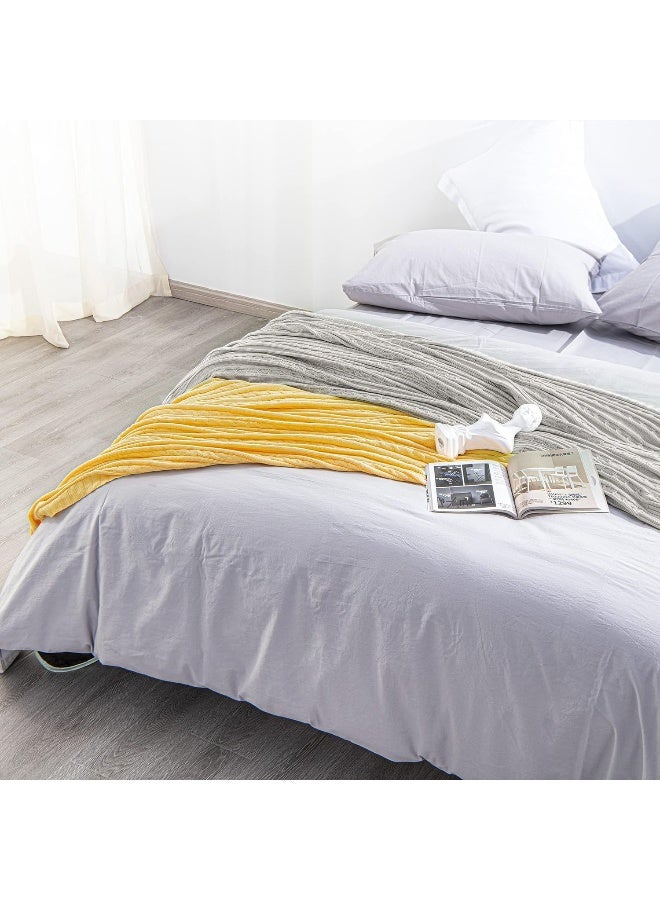 NTBAY NTBAY 100 Pure Cotton Cable Knit Throw Blanket Super Soft Warm 51x67 Knitted Throw Blanket for Couch Sofa Chair Bed  Extra Cozy Machine Washable Comfortable Home Decor Silver Grey  - Image 3
