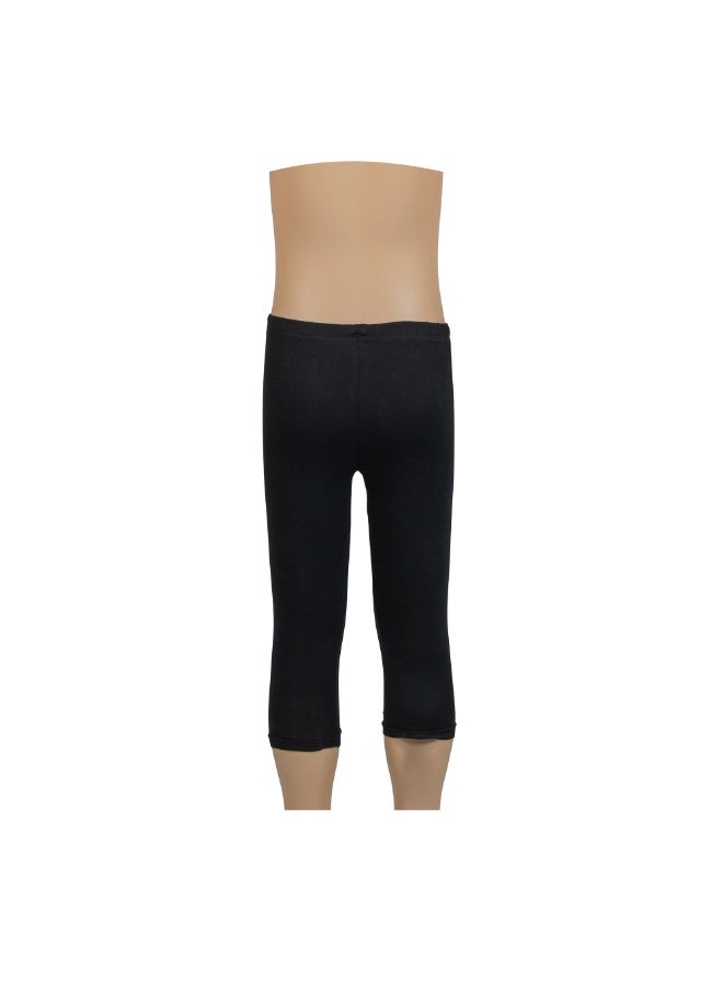 YOKS Girl's Capri Leggings Black (10) - Image 3