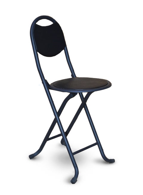 كرسي براز قابل للطي من BRIGHT HOME، كرسي مصغر قابل للطي، كرسي بار بسيط، كرسي طعام، براز ميني محمول، كرسي طي متين ومريح للسفر، والحدائق، والتخييم (أسود).