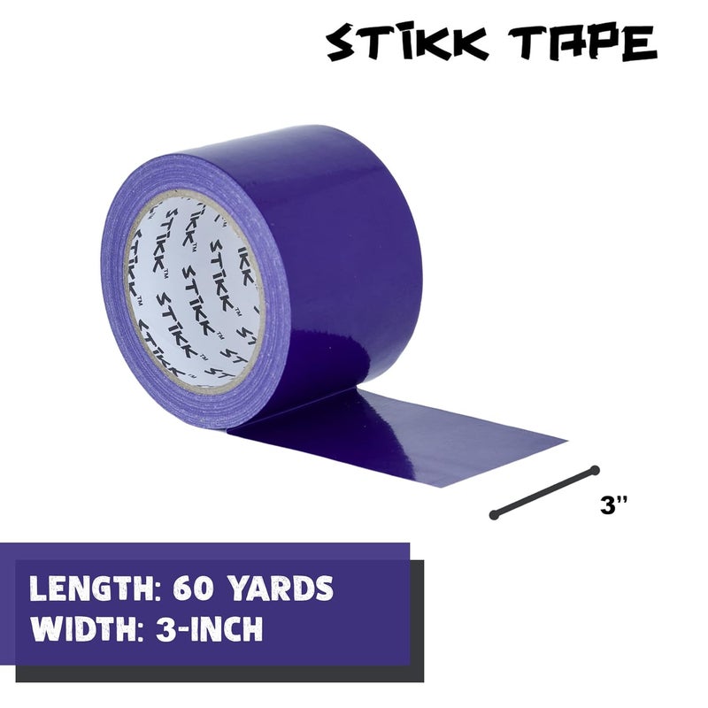STIKK Purple Duct Tape, 3 inch x 25 Yards, Heavy Duty Waterproof Tape for Repairs and Projects - Image 2