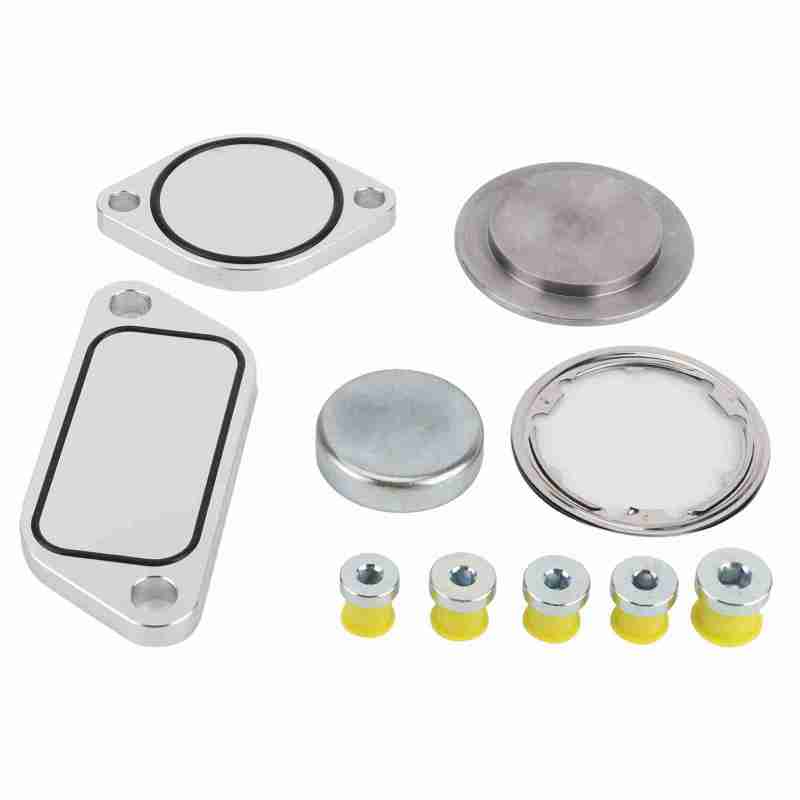 EGR Plug Kit with Aluminium Alloy Gaskets and Rubber Plugs for Cummins ISX 15 CM2250 CM2350 Engines - 5 Gaskets 5 Plugs, CNC Laser Cut, Durable, for Peterbilt Mack Freightliner Trucks - Image 1