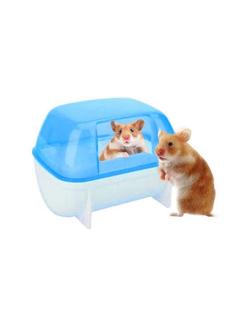 Sage Square Bath Sand Tub for Hamster, Dwarf, Gerbil, Chinchilla, Mice - Enhance Your Pet's Hygiene in Style, Provide Your Pets with a Relaxing Bathing Area.