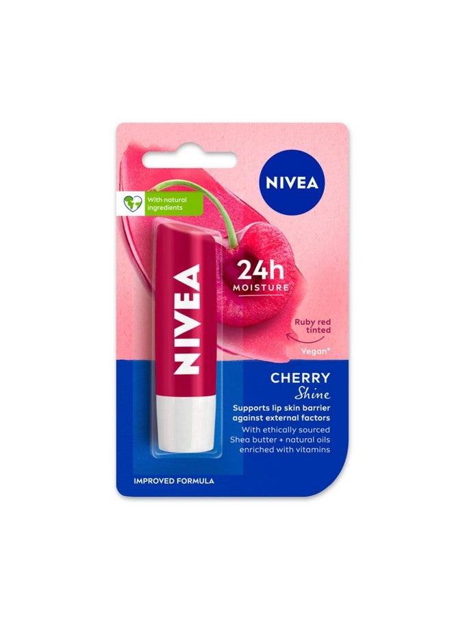 Cherry Shine 4.8G Lip Balm|24 H Melt In Moisture Formula|Natural Oils|Glossy Finish,4.8 G (Pack Of 1)