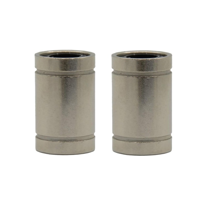 ReliaBot 10PCs LM8UU Linear Ball Bearing Nickel Plated 8mm x 15mm x 24mm for 8mm Linear Motion Shaft for 3D Printer and CNC Machine - Image 2