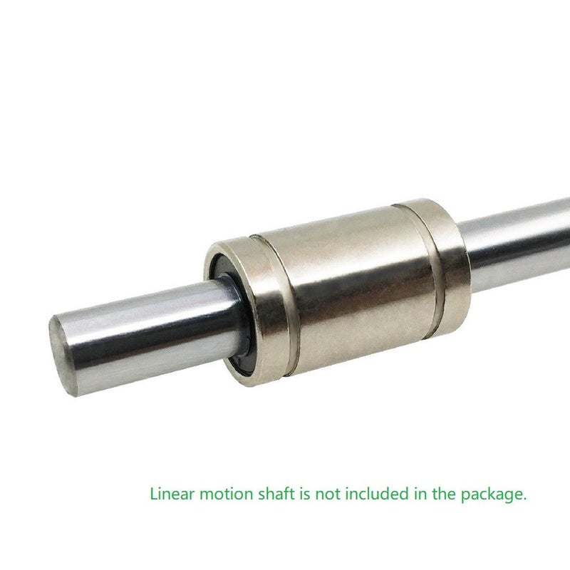 ReliaBot 10PCs LM8UU Linear Ball Bearing Nickel Plated 8mm x 15mm x 24mm for 8mm Linear Motion Shaft for 3D Printer and CNC Machine - Image 5