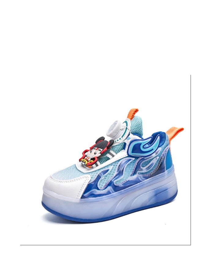 إسكدنيا Glowing Shoes-Children's Cute Double Wheel Flash Skating Shoes - Image 1