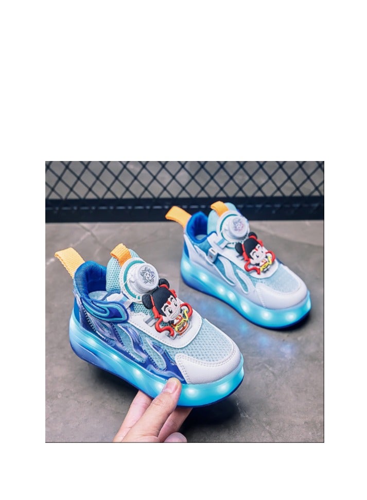 إسكدنيا Glowing Shoes-Children's Cute Double Wheel Flash Skating Shoes - Image 3