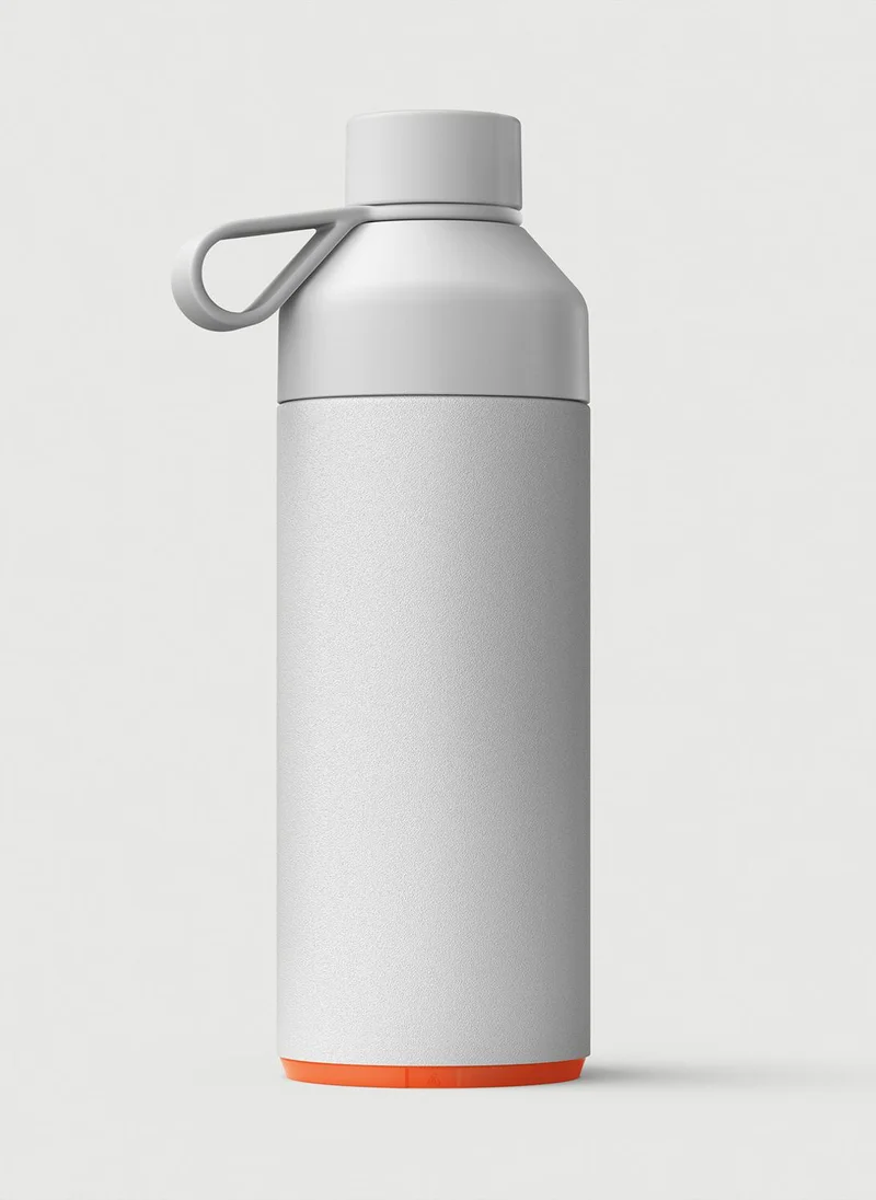 Ocean Bottle Eco-Friendly Stainless Steel Reusable Water Bottle Leakproof BPA Free Dishwasher Safe Double Wall Vacuum Insulated Thermos Flask - Rock Grey - 34 oz