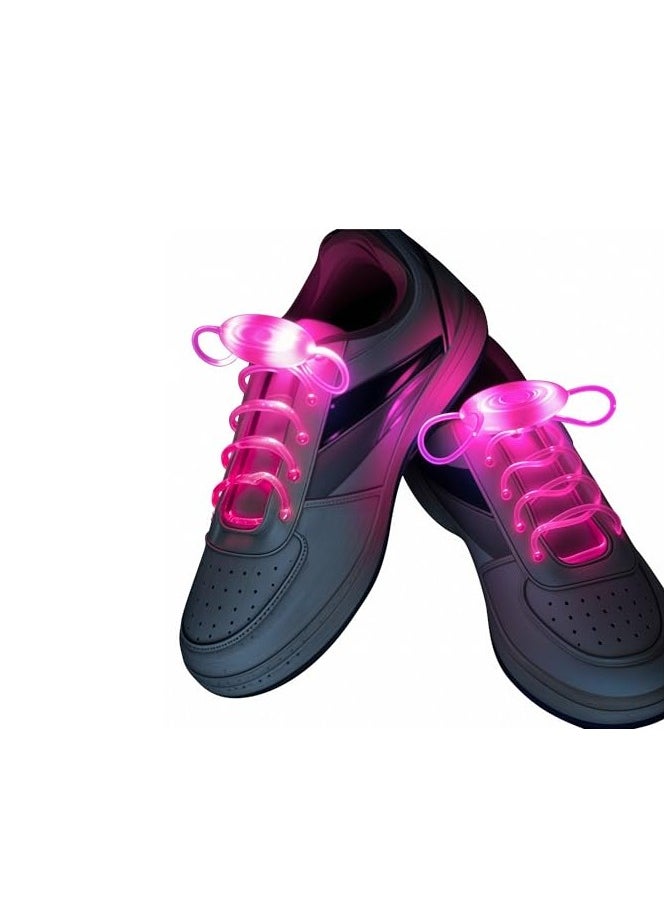 Remax Mena Pair Colorful LED Flash Light Up Shoe Laces Party Disco Shoes Strap Glow Stick 1 Shoelaces Boys Girls Light Up Your Night with 7 Color Modes  - Image 1