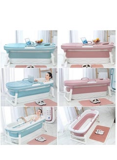 XiuWoo Freestanding Portable Folding Bathtub Adult, Shower Bucket, Large Plastic Sturdy Pool Tub, Family SPA Soaking Tub Bathe Barrel, Household Shower for Adult and Children  - Image 3