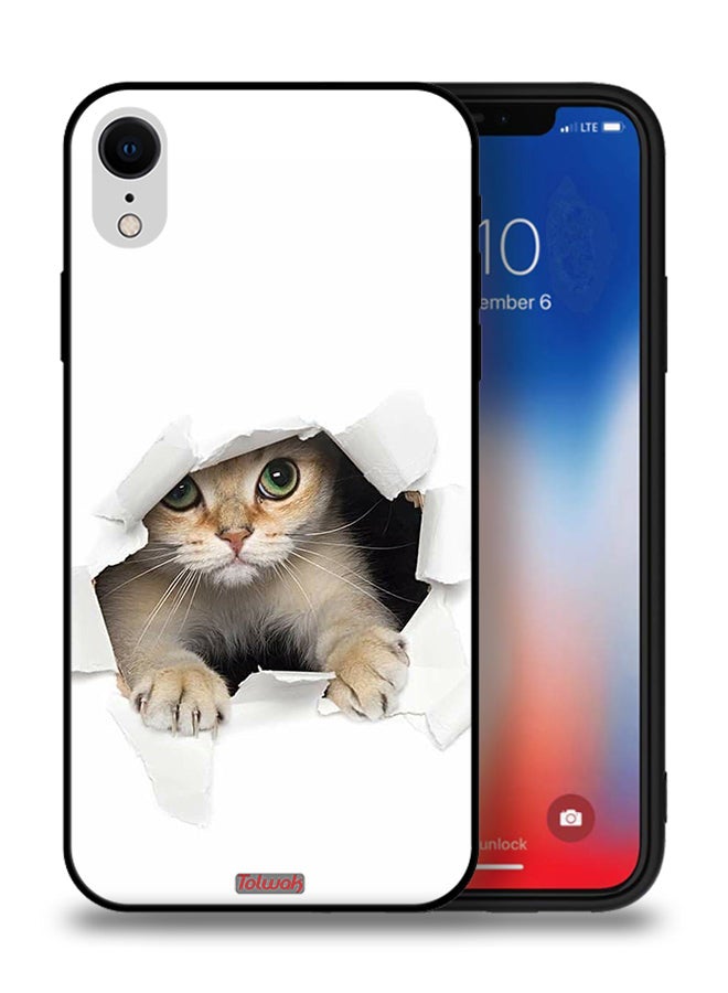 Tolwak Apple iPhone XR Protective Case Cat Appearing - Image 1