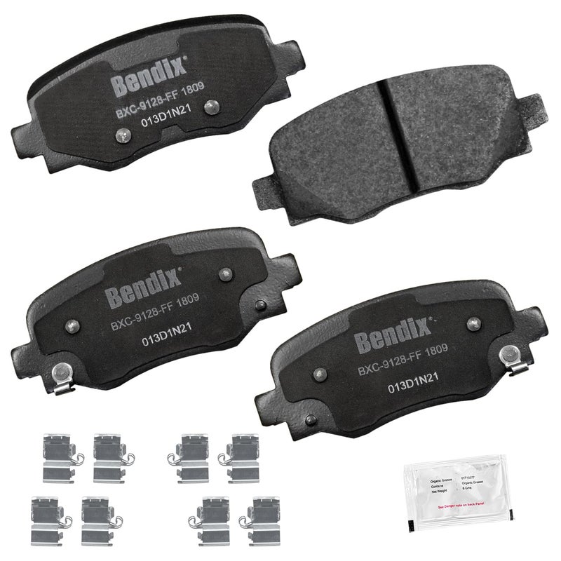 Bendix Priority1 CFC1809 Ceramic Rear Brake Pads for Dodge Hornet 20242023 Fiat 500X 20202016 Jeep Renegade 20232015