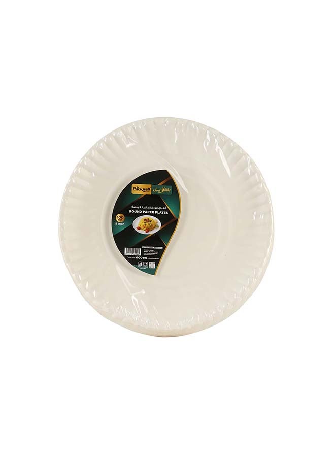 Packwell Round Paper Plate 9 Inch Combo - Image 1