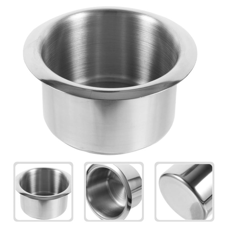 Stainless Steel Recessed Cup Holder Insert 81Mm Narrow Edge For Car RV Sofa Boat - Image 4