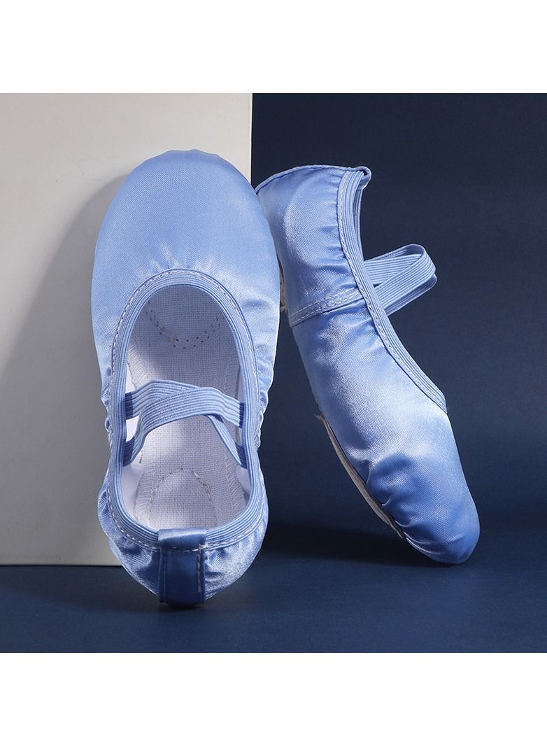 Girls' Solid Color Ballet Shoes Blue