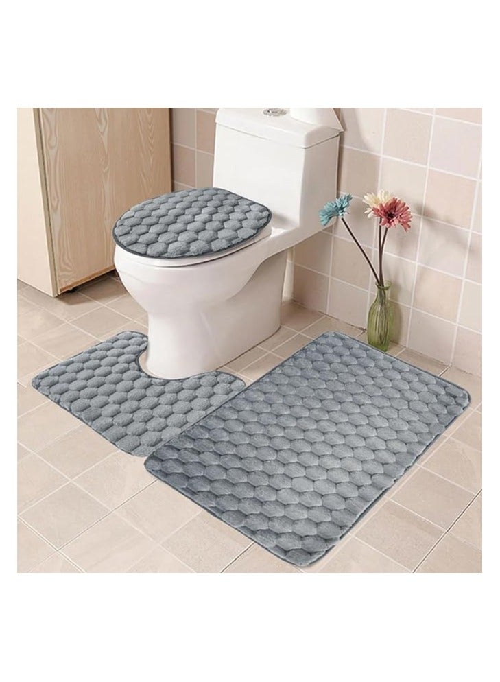 طقم حمام 3×1 أنيق وعصري – خامة عالية الجودة مكون من دواستين وغطاء قاعدة الحمام R - Image 1