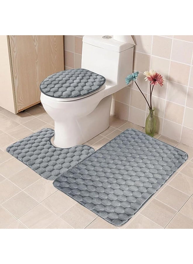 طقم حمام 3×1 أنيق وعصري – خامة عالية الجودة مكون من دواستين وغطاء قاعدة الحمام R - Image 2