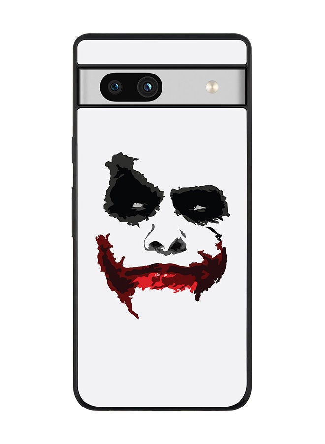 Stylizedd Rugged Black edge case for Google Pixel 7a 5G Slim fit Soft Case Flexible Rubber Edges Anti Drop TPU Gel Thin Cover -  Joker Grin - Image 1