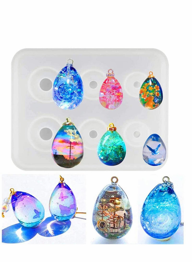 Silicone Resin Molds for Spherical Eggs, Epoxy Ball Jewelry and Keychain Making, Perfect for UV Resin Crafts and DIY Projects - Image 1