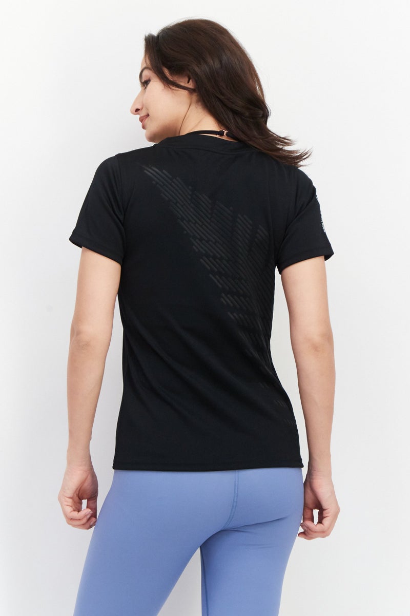 Adidas قميص رجبي رياضي نسائي، أسود - Image 2