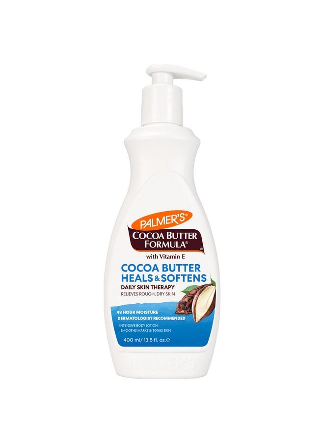 PALMER'S Palmer's Cocoa Butter Formula Daily Skin Therapy Cocoa Butter Body Lotion for Dry Skin, Hand & Body Moisturizer, Pump Bottle, 13.5 Oz (Pack of 1)  - Image 1
