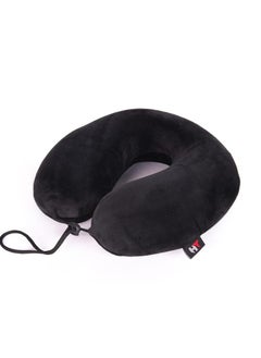 Generic Orthopedic Travel Neck Pillow U-Shape Memory Foam German HT - Black, One Size  - Image 2