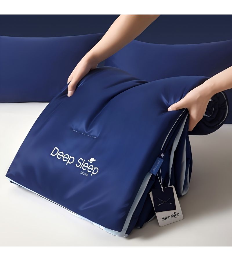 A Summer Weight Cooling Blanket for Deep Sleep Gentle Cool Touch Breathable Double Sided Moisture Wicking Non Irritating Naked Sleeping Comfort Cuddly Soft Size 59.06 x 78.74 - Image 2