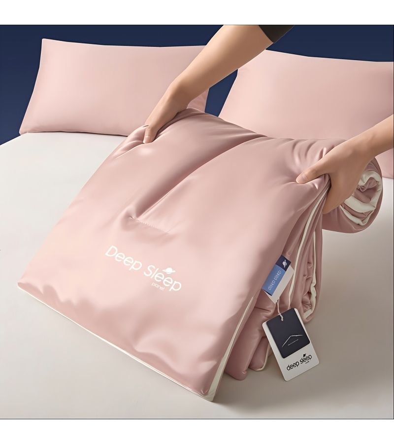A Summer Weight Cooling Blanket for Deep Sleep Gentle Cool Touch Breathable Double Sided Moisture Wicking Non Irritating Naked Sleeping Comfort Cuddly Soft Size 59.06 x 78.74 - Image 5