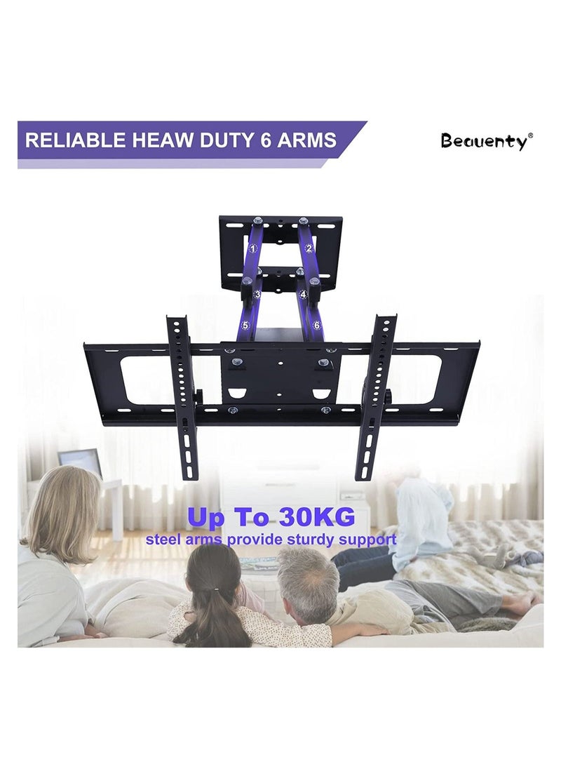 Full Motion TV Stand/TV Wall Mount,Swivel and Tilt for Most 32-70Inch Flat Screen TV,Rugged TV Mount Articulating Dual Arms,Standard Load 66 Ibs - Image 5
