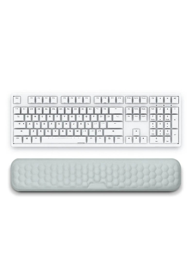 ARNOTEC - Ergonomic Memory Foam Wrist Rest for Keyboard – Massage Textured Support Pad, Slow Rebound, Breathable, Non-Slip Base, Large Size (440×80×20mm) – for Office, Gaming & Typing - Image 1
