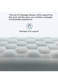 ARNOTEC Ergonomic Memory Foam Wrist Rest for Keyboard – Massage Textured Support Pad, Slow Rebound, Breathable, Non-Slip Base, Large Size (440×80×20mm) – for Office, Gaming & Typing  - Image 5