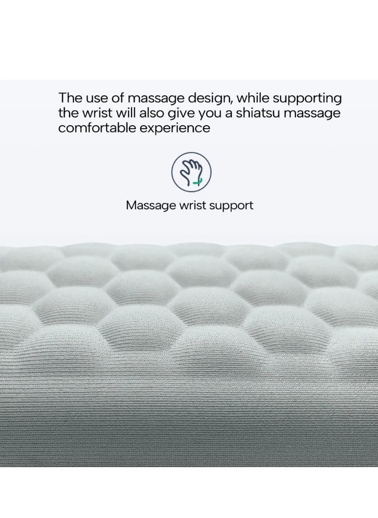 ARNOTEC - Ergonomic Memory Foam Wrist Rest for Keyboard – Massage Textured Support Pad, Slow Rebound, Breathable, Non-Slip Base, Large Size (440×80×20mm) – for Office, Gaming & Typing - Image 1