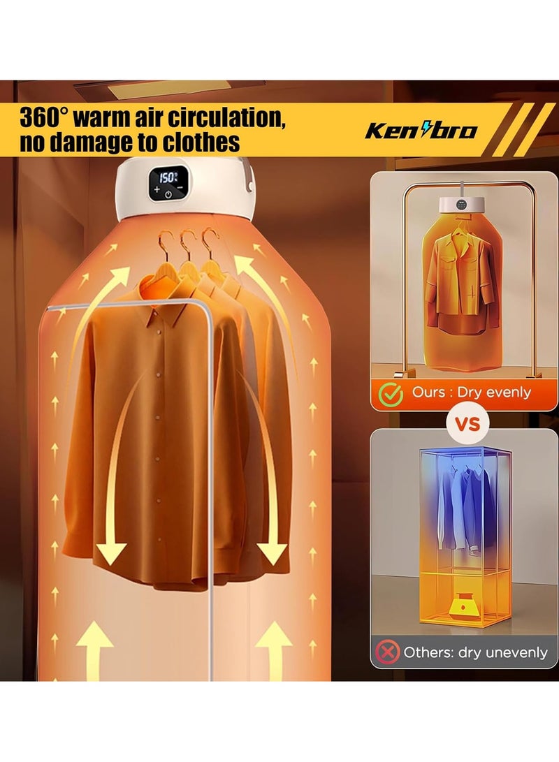 Portable Clothes Dryer Small Portable Clothes Dryer Futon Dryer Constant Temperature Down Jacket Jeans Sweater Coat Shoes Towel  - Image 3