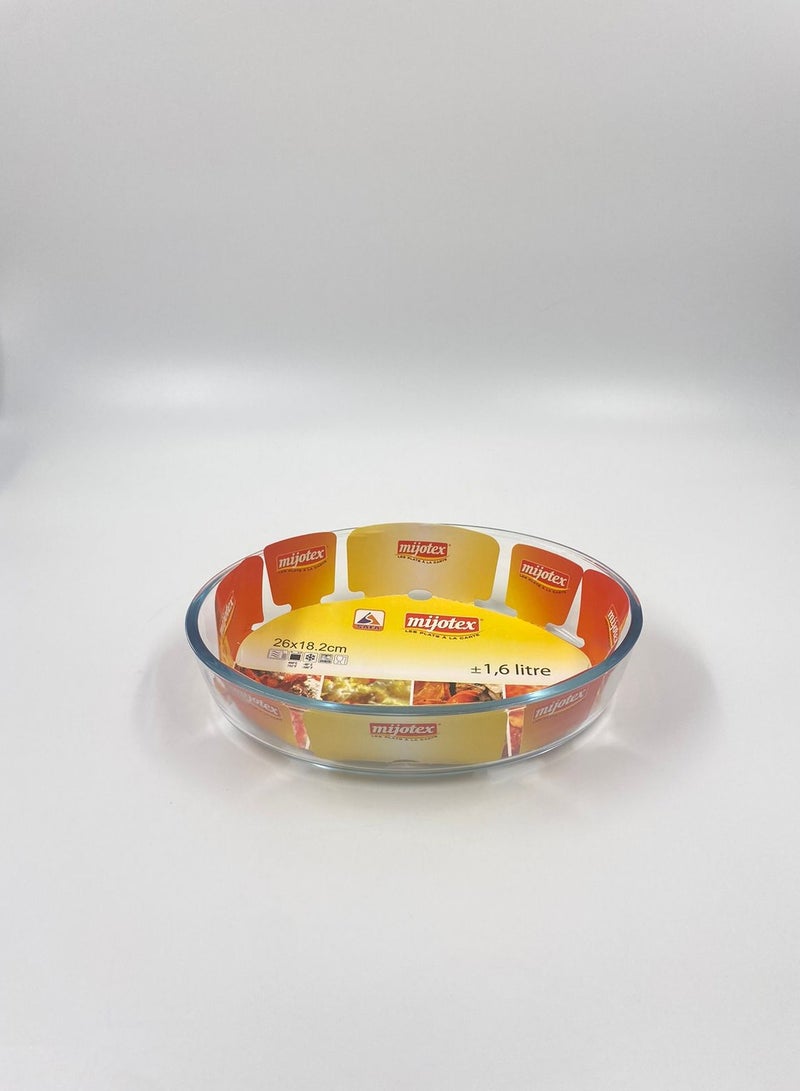 MIJOTEX Glass Bakeware Pans Clear 26x18.2centimeter - Image 1