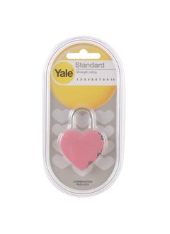 Yale Heart Combination Luggage Padlock 4 cm 