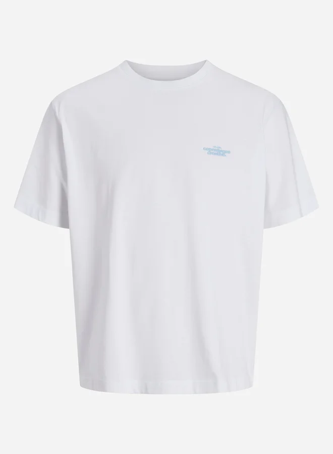 جاك اند جونز Graphic Print Crew Neck T-Shirt