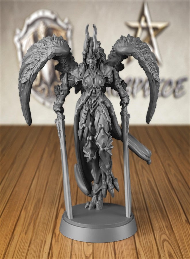 AUSPDICE Angel Fighter DND Miniatures for RPG, Dark Angel Miniature Figure Suitable for D&D and Other Fantasy Role-Playing Games - Image 1