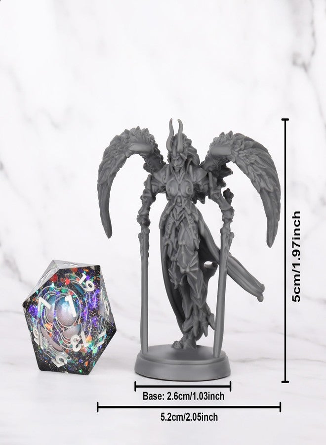 AUSPDICE Angel Fighter DND Miniatures for RPG, Dark Angel Miniature Figure Suitable for D&D and Other Fantasy Role-Playing Games - Image 5