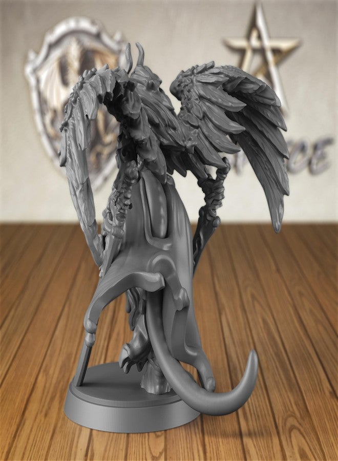 AUSPDICE Angel Fighter DND Miniatures for RPG, Dark Angel Miniature Figure Suitable for D&D and Other Fantasy Role-Playing Games - Image 3