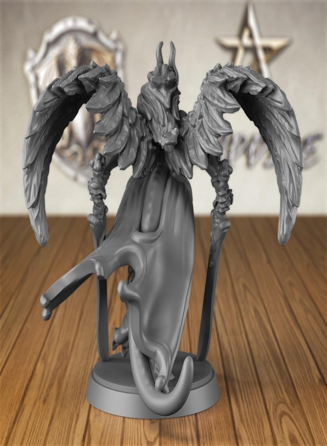AUSPDICE Angel Fighter DND Miniatures for RPG, Dark Angel Miniature Figure Suitable for D&D and Other Fantasy Role-Playing Games - Image 4
