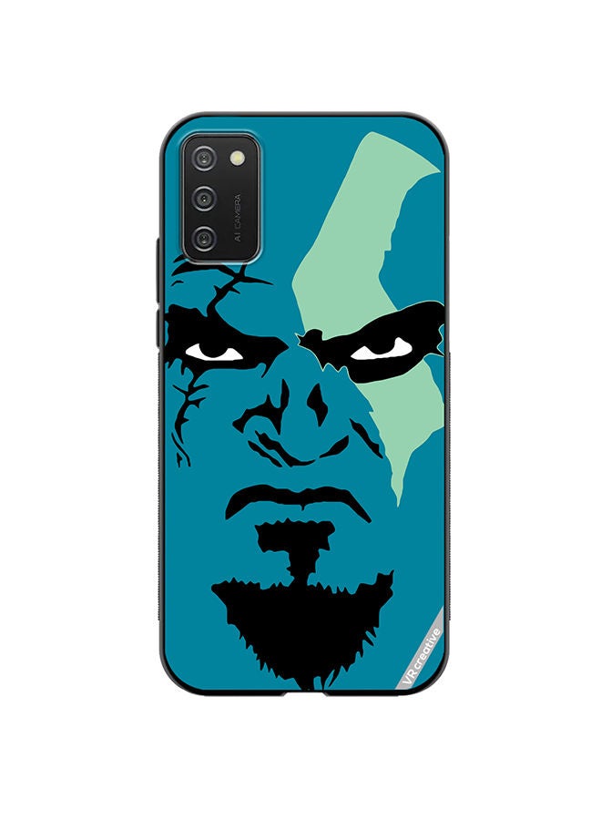 VR CREATIVE Protective Case Cover For Samsung Galaxy A03s Face God Of War Design Multicolour - Image 1