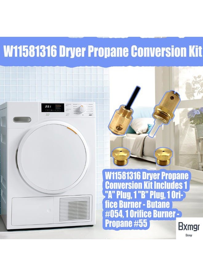 Bxmgr W11581316 Dryer Propane Conversion Kit For 29-Inch Dryers, Compatible With Whirlpool, Armada, Maytag, Kenmore Dryers, Replacement For W11581317, W10606694A, W10307153, 1 LPG Kit, 3 Year Warranty - Image 4
